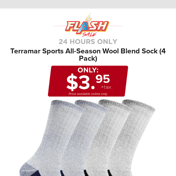 🔥  24 HOURS ONLY | TERRAMAR WOOL SOCKS | FLASH SALE