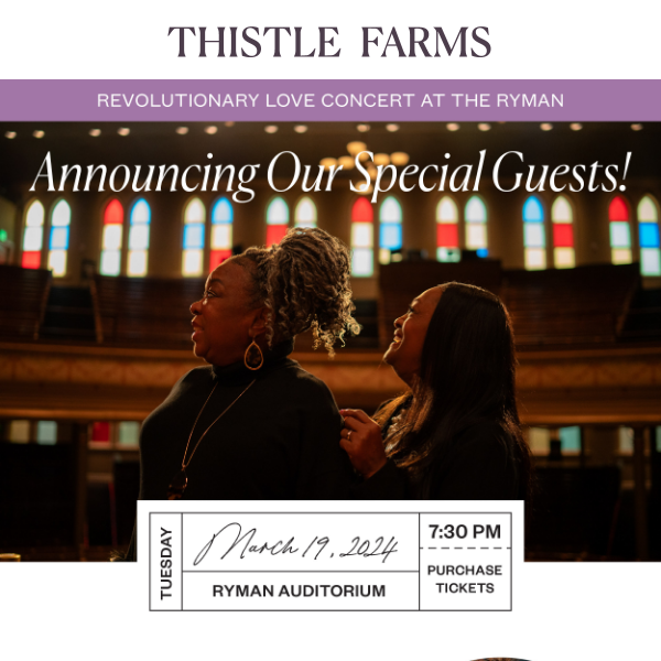 🎵Announcing Our Special Guests at the Ryman🎵