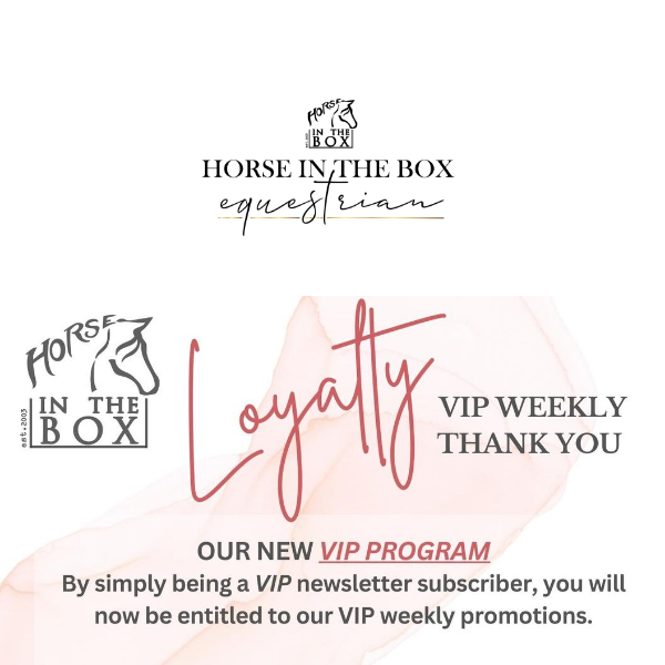 50% OFF FOR VIP CLUB THIS WEEK  😍 @horseinthebox