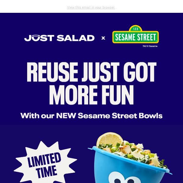 New! Sesame Street Reusable Bowls