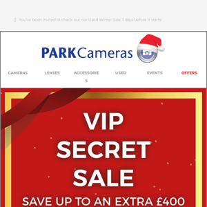 Secret Sale! Save up to an extra £400 off selected pre-loved products