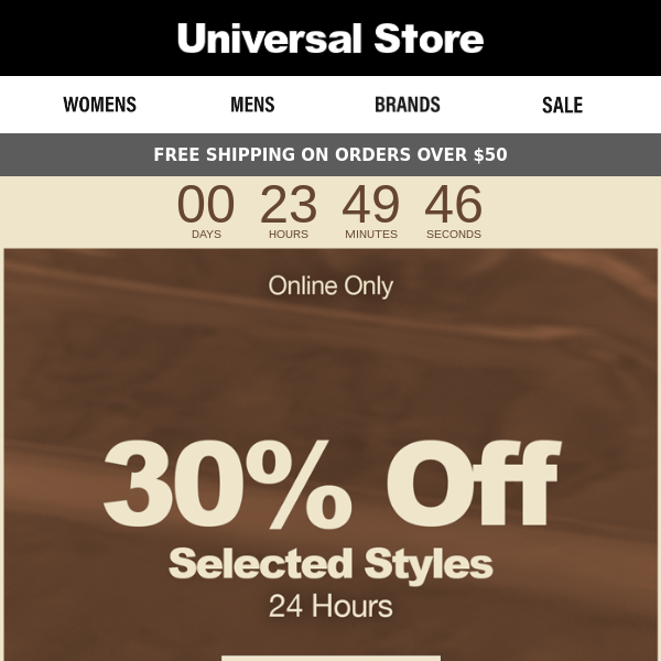 Psst Universal Store, 30% off* online only 🤫