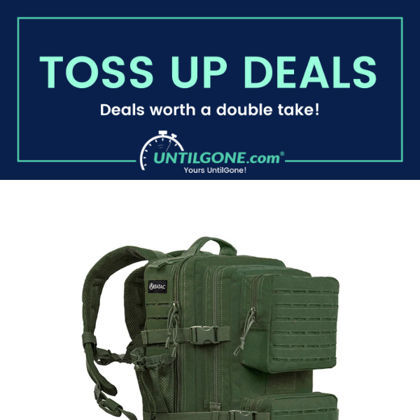 Toss-Up Deals - 63% OFF Tactical & Hiking Backpack with MOLLE System