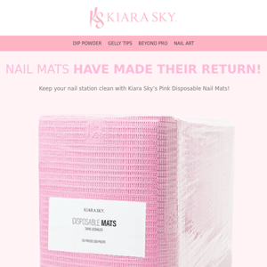 🏃🏾‍♀️NAIL MATS ARE BACK AND BETTER!