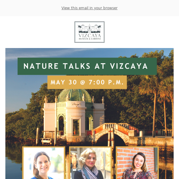 $5 | Nature Talks at Vizcaya
