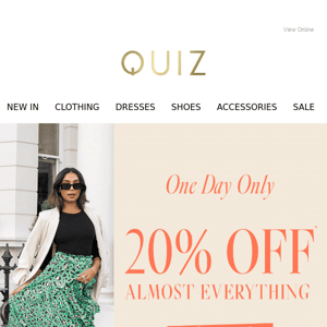 20% off almost everything 😍