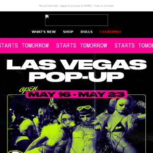 Opens Tomorrow 💊 Las Vegas Pop-Up