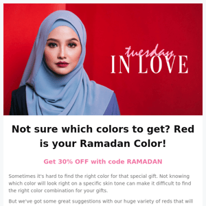 Reds for Ramadan! ❤️You'll Love these Great Gift Ideas! 🎁Plus 30% Off