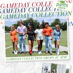 Get your game face on...Gameday Collection drops @ 5PM!