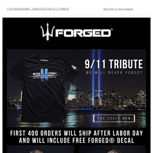 9/11 Tribute: Now Available for Pre-Order