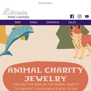 Explore our Jewelry for Animal Charity🐾
