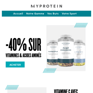 Vitamines & meilleures ventes:  -40 et -25% 🎰💣