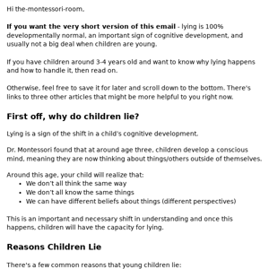 Is your child starting to lie? Here's why you DON'T need to stress about it...