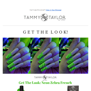 Be Bold! Get Neon Zebra Nails🦓💚💅