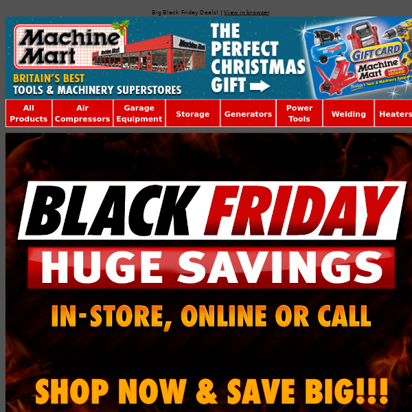 Black Friday Offers Now Live - Huge Savings - Shop Now!