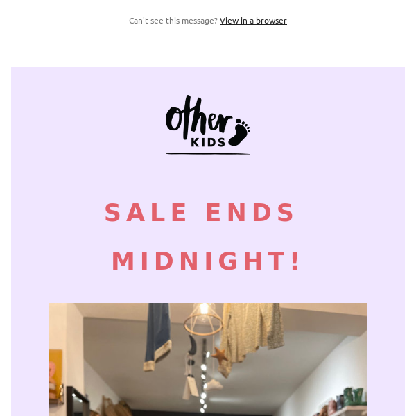 Sale Ends Midnight!