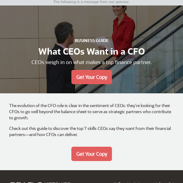 What CEOs Want in a CFO