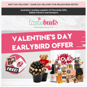 ❤️ Spoil them this Valentine's Day with a gift from Tastebuds