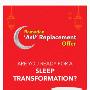 Ramadan Replacement Offer Is LIVE!