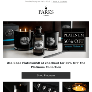 Limited time offer! 50% OFF our Platinum Collection with code: Platinum50