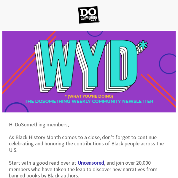 WYD (What You’re Doing) this Black History Month to Discover CENSORED Stories 🚫