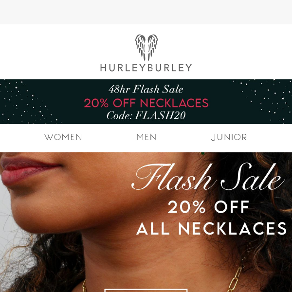 48-Hour Flash Sale: 20% Off ALL Necklaces