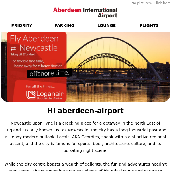 Fly Aberdeen to Newcastle with Loganair Aberdeen Airport ✈️
