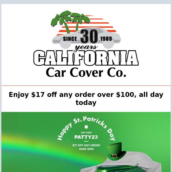 St. Patty's Day Special - $17 Off Orders $100+