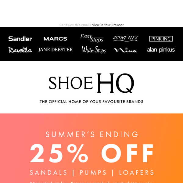 Summer’s Ending: Shop 25% Off Now!