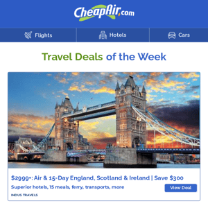 The Top 13 Travel Deals of the Week