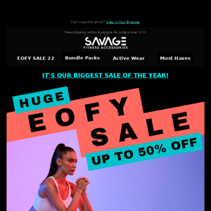 Savage Fitness Accessories Our EOFY Sale Is Still On // Enjoy Up To 50% Off!