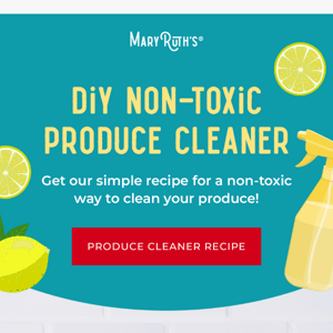 Easy & non-toxic produce cleaner to make at home!