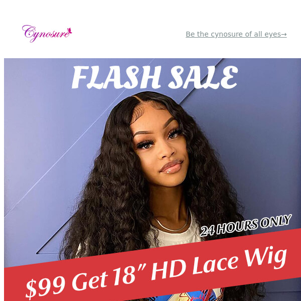 WOW! Now $99 Get 18” HD Lace Wig