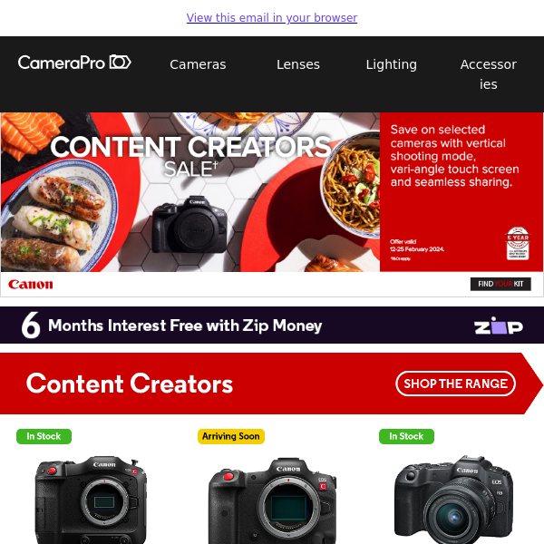 Shout to all content creators, these Canon deals are for you!