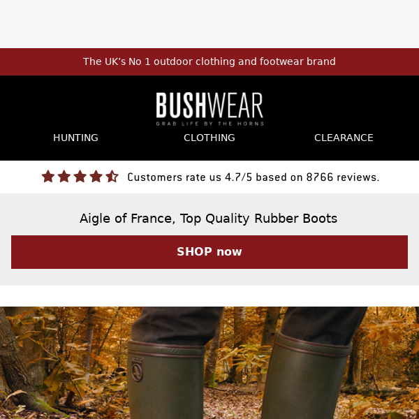 🦊Aigle of France, Top Quality Rubber Boots🦌 - BushWear