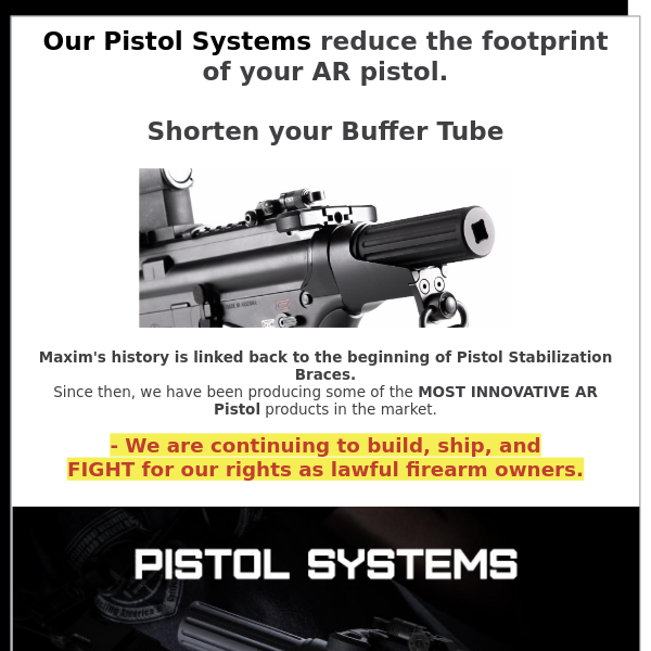 Maxim Defense Pistol System