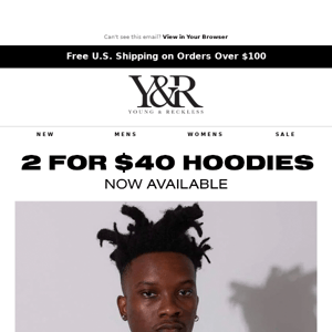 Just In: Grab 2 Hoodies for $40!