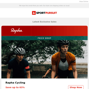 Rapha - Price Drop | Leki | Two Bare Feet | Chevalier - Price Drop | Nature Life | Up to 63% Off!
