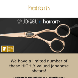Joewell FXPRO 50 Shears - Super Alloy Genuine Professional Japanese Scissors