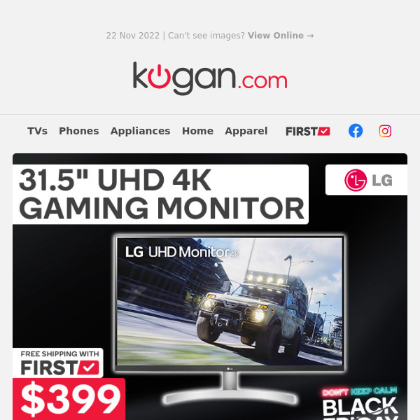 Save $200 on UHD 4K Gaming Monitor in Our Black Friday Sale!