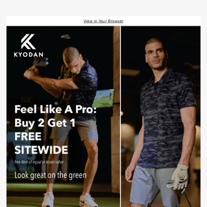 KYODAN Men's Golf- Buy 2 Get 1 FREE SITEWIDE