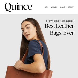 About that leather bag you wanted