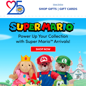 Power Up with Super Mario™ Arrivals! LIMITED Web Release Available NOW