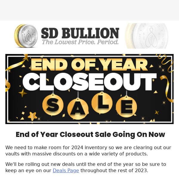 ⚡Massive End Of Year Closeout Sale⚡