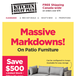 MASSIVE SALE On Patio Furniture On Now!