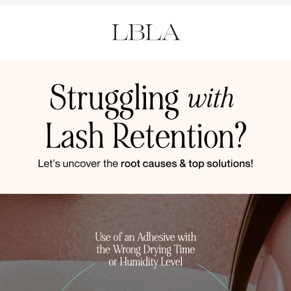 Lash Retention Issues?⚠️ We’re Here to Help! 🛟