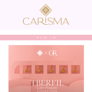 ✨NEW IN ✨Tberfil - The Letter Pendant Collection 🥰 Carisma x Charles & Ron 🖤