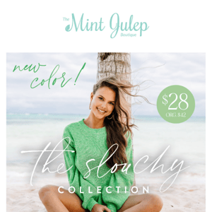 Slouchy Savings Start NOW! 💚