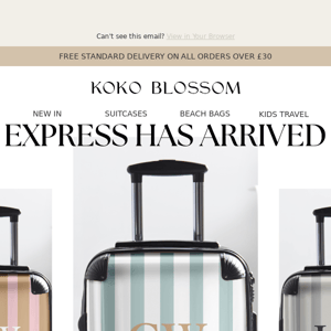 Express delivery now available for suitcases ✈️