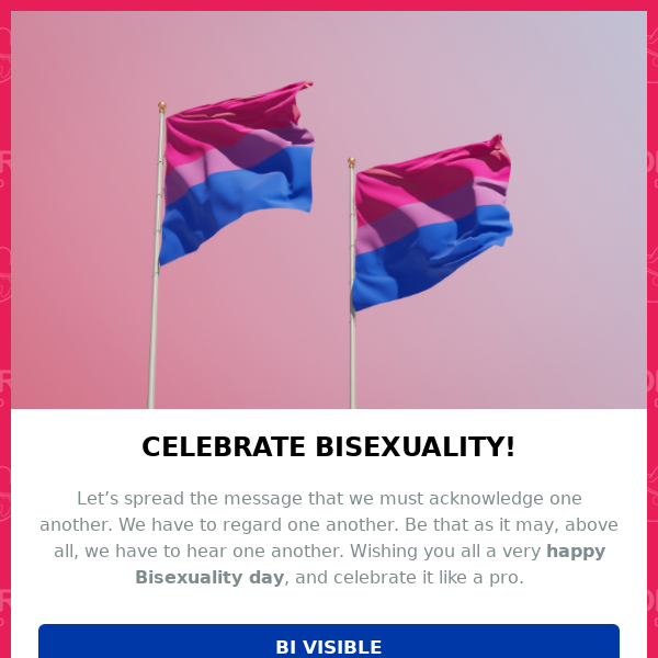 Show Your True Colors: Bisexuality Day⚤